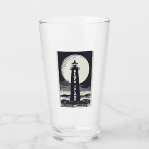 Copo De Pint Ilha Block Lighthouse Rhode Island Moon