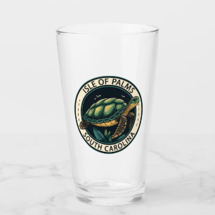 Copo De Pint Ilha de Palms South Carolina Turtle Crachá