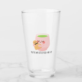 Copo De Pint Ilustração Cute Matcha Tea Hug