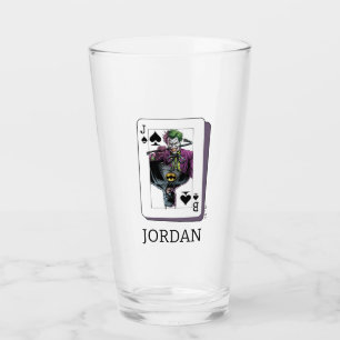 Copo De Pint Ilustração de Carta de Baralho do Coringa e Batman