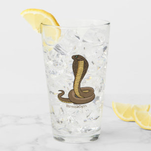 Copo De Pint Ilustração de cobra da cobra castanha