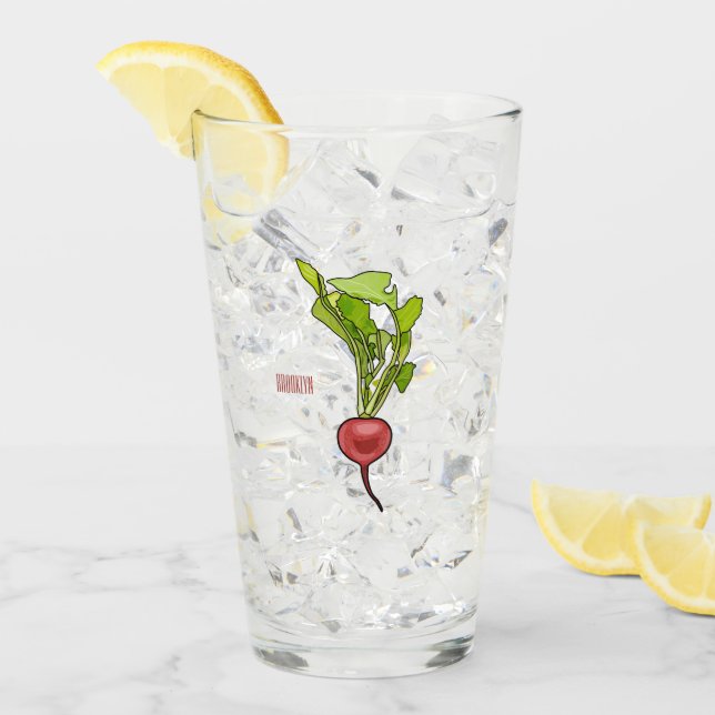 Copo De Pint Ilustração de desenho animado (Gelo frontal)