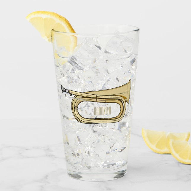 Copo De Pint Ilustração de desenho animado (Gelo frontal)