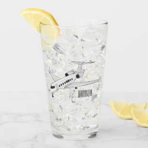 Copo De Pint Ilustração de desenho animado a jato privado