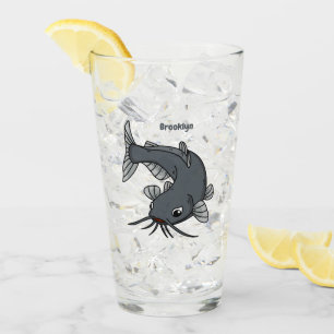 Copo De Pint Ilustração de desenho animado de catfish