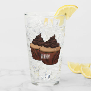 Copo De Pint ilustração de desenho animado de cupcake