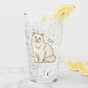 Copo De Pint Ilustração de desenho animado de gato persa