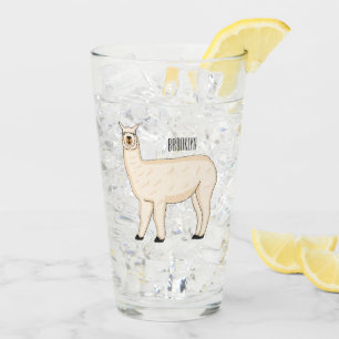 Copo De Pint Ilustração de desenho animado de Llama