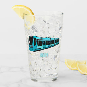 Copo De Pint Ilustração de desenho animado de locomotiva elétri