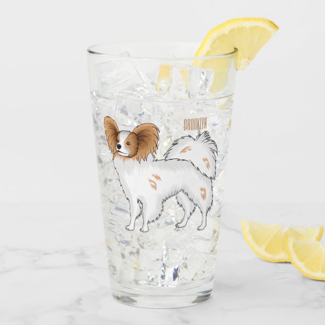 Copo De Pint Ilustração de desenho animado de Papillon (Gelo traseiro)