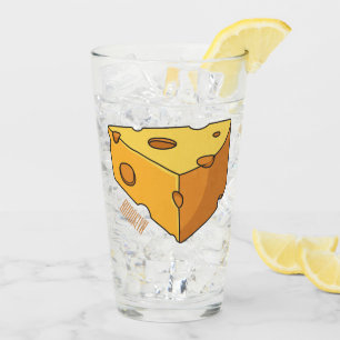 Copo De Pint Ilustração de desenho animado de queijo