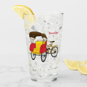 Copo De Pint Ilustração de desenho animado do rickshaw Pedica