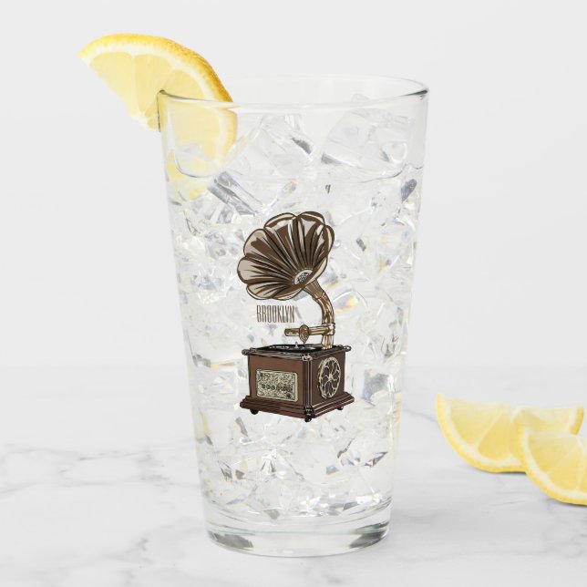 Copo De Pint Ilustração de desenho animado girável (Gelo frontal)