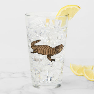 Copo De Pint Ilustração de desenho de lagarto girado por Armadi