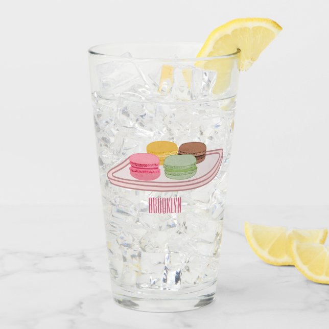 Copo De Pint Ilustração de desenho de Macaron (Gelo traseiro)