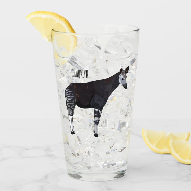 Copo De Pint Ilustração de desenho em Okapi (Gelo frontal)