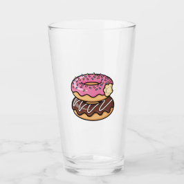 Copo De Pint Ilustração de Donuts Empilhados Kawaii Fofa