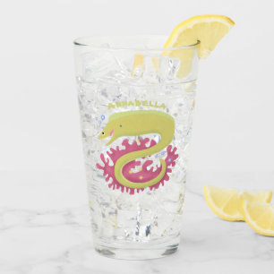 Copo De Pint Ilustração engraçada de desenho animado de enguia 