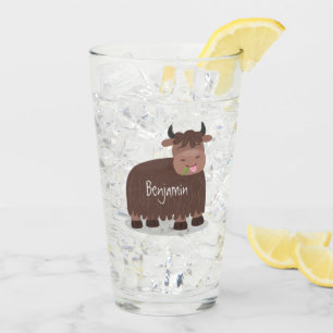Copo De Pint Imagem animada de relva feliz comendo iaque engraç