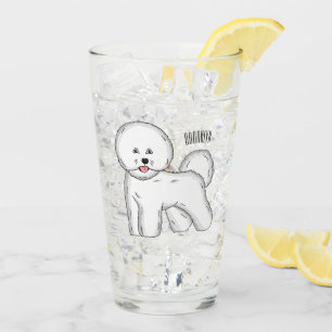 Copo De Pint Imagem de desenho animado de cachorro de frise de