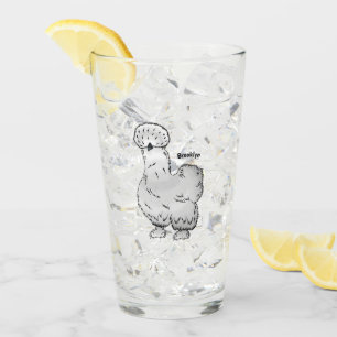 Copo De Pint Imagem de desenho animado de frango Silkie