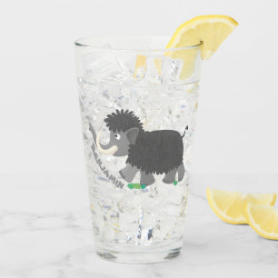 Copo De Pint Imagem de desenho animado de mamute branco