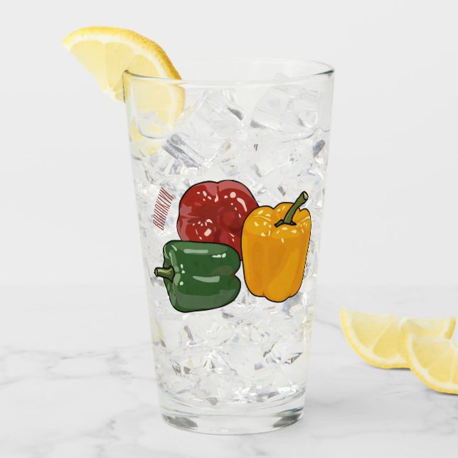 Copo De Pint Imagem de desenho em Capsicum (Gelo frontal)