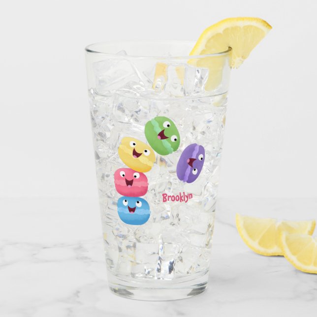 Copo De Pint Imagem de desenhos animados de macarões engraçados (Gelo traseiro)