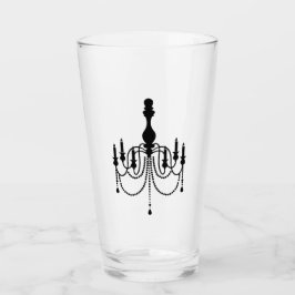 Copo De Pint Impressão de candelabro preto