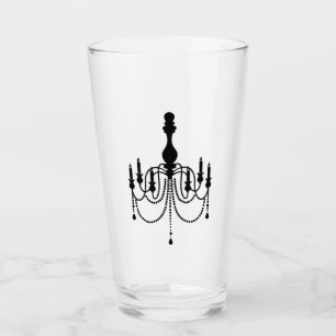 Copo De Pint Impressão de candelabro preto