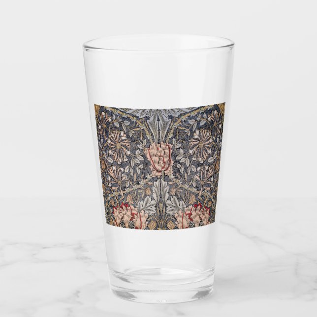 Copo De Pint Impressão de Honeysuckle (por William Morris) (Frente)