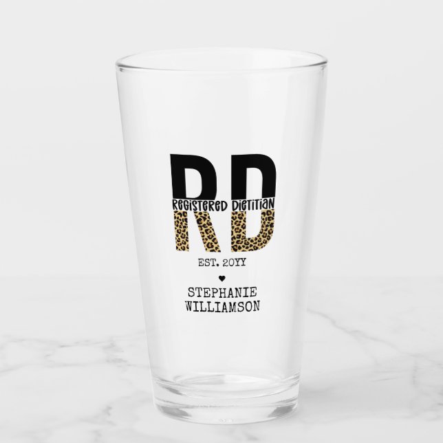 Copo De Pint Impressão de Queijos Dietitianos de RD Registrados (Frente)