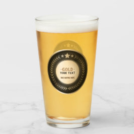 Copo De Pint IMPRESSÃO PERSONALIZADO MEDAL Dourado #1 Campeão E