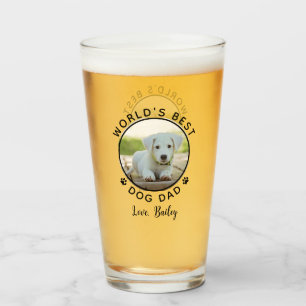 Copo De Pint Impressões de Patinhas do Melhor Pai de Cachorro d