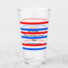 Copo De Pint Independência do azul vermelho Dia 4 de julho