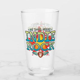 Copo De Pint Indie Rock Soul Glass Tumbler