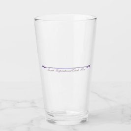 Copo De Pint Inserir citação Inspiracional Aqui - Roxo