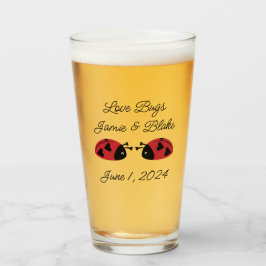Copo De Pint Insetos de amor, Personalizar
