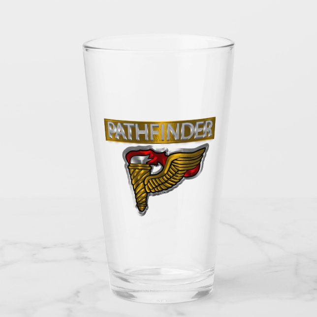 Copo De Pint Insígnia de Pathfinder - Design Personalizado “Pat (Frente)