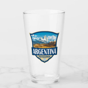 Copo De Pint Insígnia Retro de Ilustração da Argentina