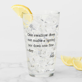 Copo De Pint Inspiração Cotação Aristóteles Swallow