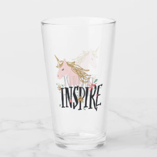 Copo De Pint Inspire o unicórnio Dourado da juba de