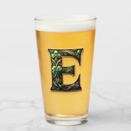 Copo De Pint Irish E Monogram pint glass