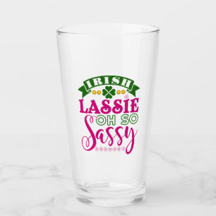 Copo De Pint Irlandês Lassie Oh Tão Sassy Dia de São Patrício
