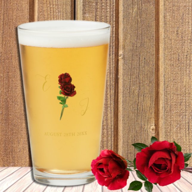 Copo De Pint Ivory Dourada Rosa Wedding (Criador carregado)
