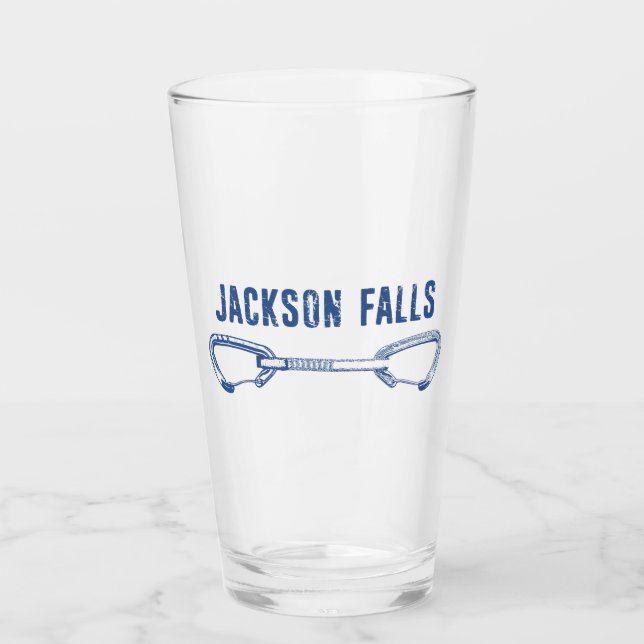 Copo De Pint Jackson Falls Illinois Escalada Quickdraw (Frente)