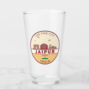 Copo De Pint Jaipur India City Skyline Emblem