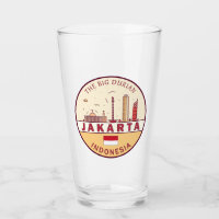 Jakarta Indonesia Skyline Emblem