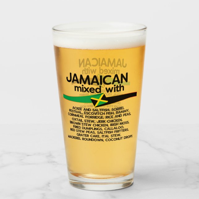 Copo De Pint Jamaican Mixed With Jamaica Proud  (Traseira (Preenchido))