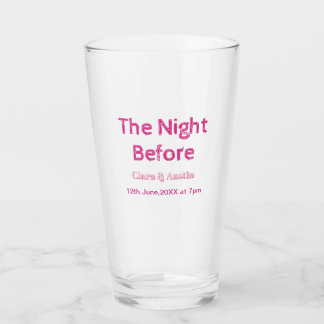 Copo De Pint Jantar de ensaio na noite anterior simples mínimo